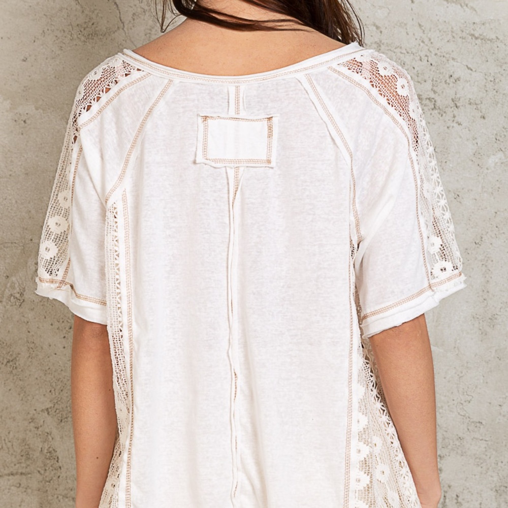 POL Luxury Boutique Brand T-shirt Ivory - Picture 3 of 4